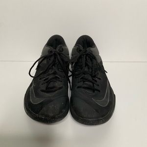 Black Nike running shoes
